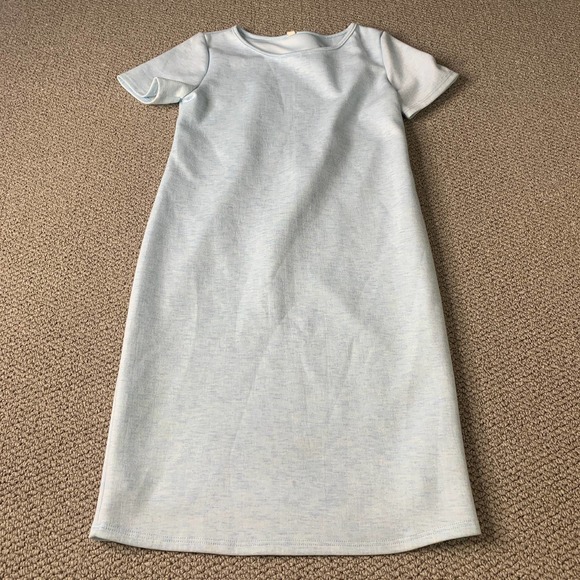 Pinkblush Dresses & Skirts - Pink Blush Womens Dress Size Small Blue Short Sleeves Sheath Knee‎ Length
